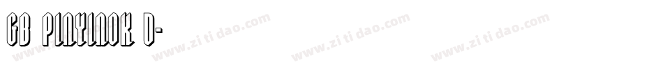 gb pinyinok d字体转换